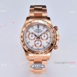 CLEAN Factory Rolex Daytona 904L Rose Gold White Dial Watch Clean 4130